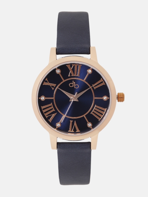 

DressBerry Women Navy Blue Analogue Watch DB4-E