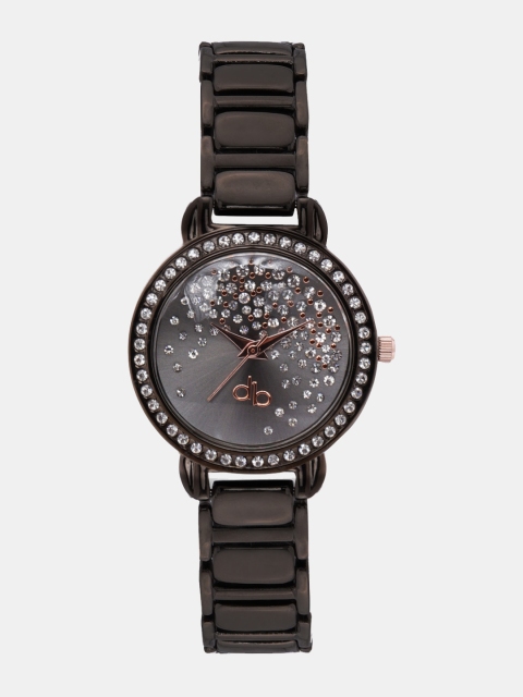 

DressBerry Women Gunmetal-Toned Analogue Watch DB2-H, Metallic