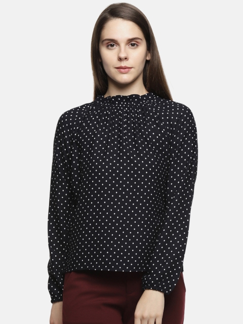 

Honey by Pantaloons Women Black Printed Top