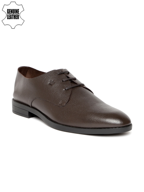 

Louis Philippe Men Coffee Brown Genuine Leather Formal Derbys