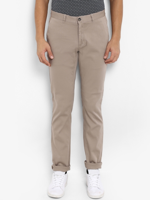 

ColorPlus Men Grey Regular Fit Solid Regular Trousers