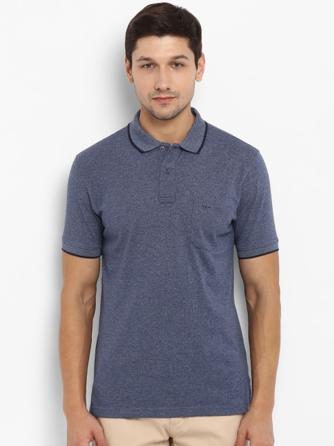 

ColorPlus Men Blue Solid Polo Collar T-shirt