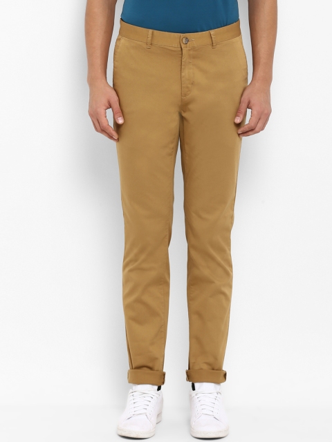 

ColorPlus Men Khaki Regular Fit Solid Regular Trousers