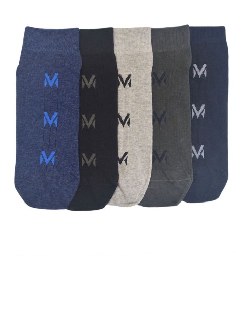 

MARC Men Pack of 5 Ankle-Length Socks, Multi