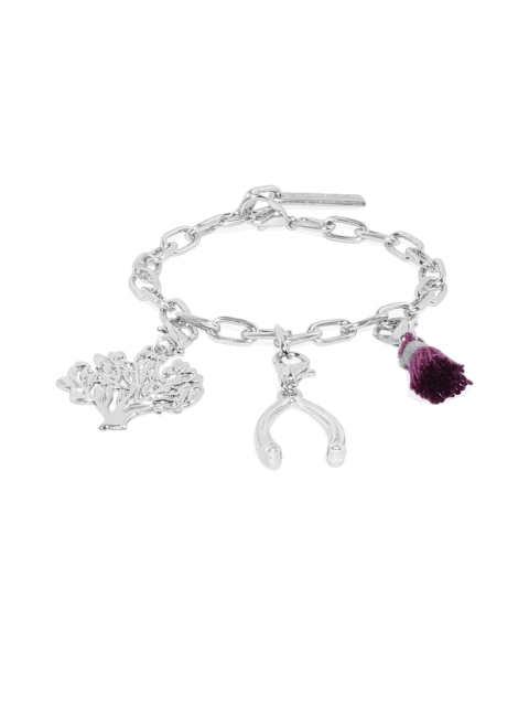 

Pipa Bella Silver-Toned Metal Silver-Plated Charm Bracelet