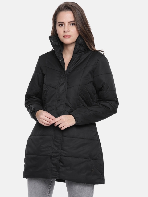 

Duke Women Black Solid Longline Padded Jacket