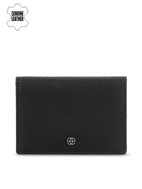 

Eske Men Black Solid Leather Card Holder