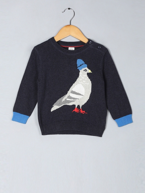 

GAP Toddler Boy Navy Blue Pigeon Crew Sweater