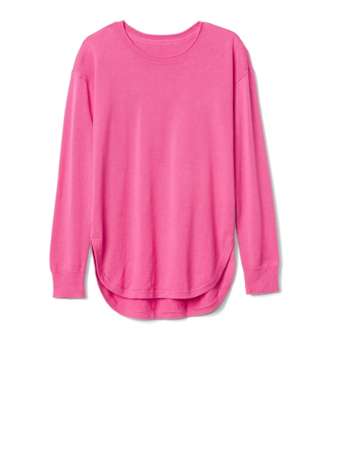 

GAP Girls Pink Hi-Lo Crew Sweater