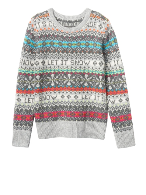 

GAP Girls Multi-Coloured Let It Snow Sweater