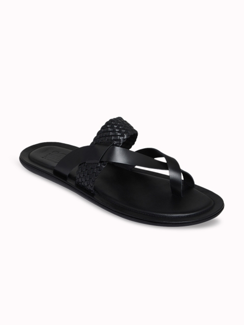 

SKO Men Black Comfort Leather Sandals