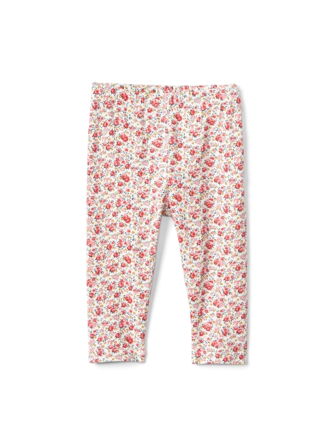 

GAP Baby Pink Print Stretch Jersey Leggings, Off white