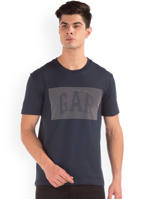 

GAP Men Round Neck Printed T-shirt, Navy blue