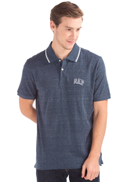 

GAP Men Logo Short Sleeve Pique T-shirt, Navy blue