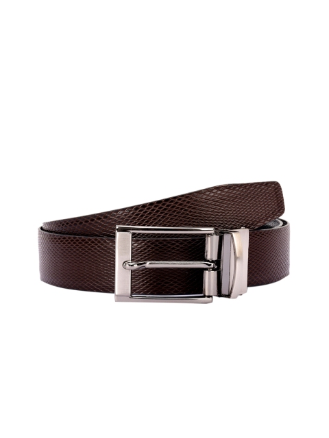 

BuckleUp Men Black & Brown Leather & Reversible Solid Belt
