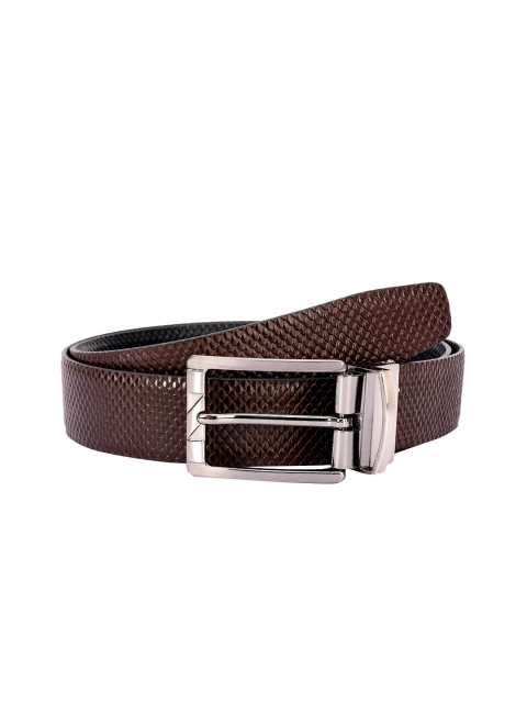 

BuckleUp Men Black & Brown Leather & Reversible Solid Belt