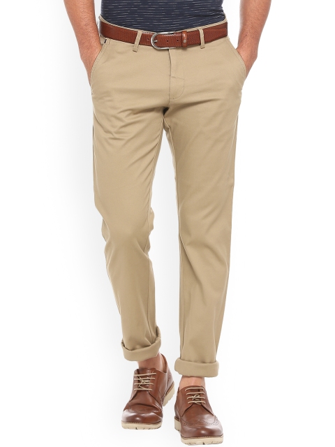 

Allen Solly Men Khaki Regular Fit Solid Regular Trousers