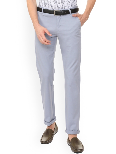 

Allen Solly Men Blue Regular Fit Solid Regular Trousers