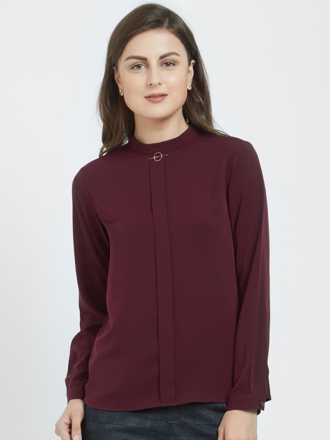 

Soie Women Maroon Solid Top