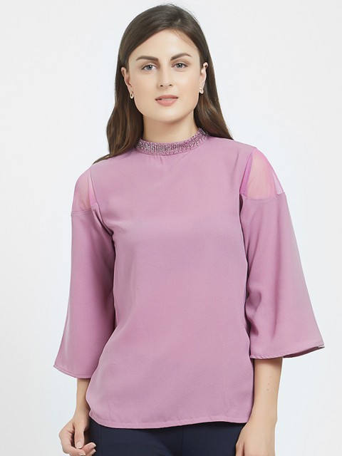 

Soie Women Mauve Solid Top