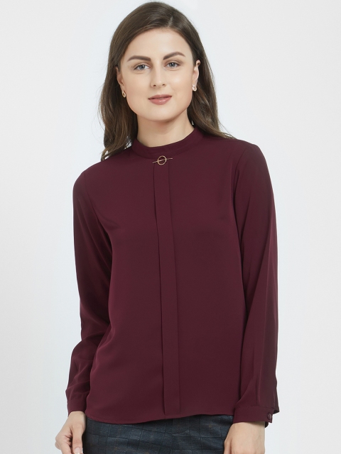 

Soie Women Maroon Solid Top