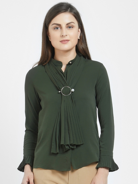 

Soie Women Green Solid Top