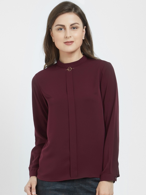 

Soie Women Maroon Solid Top