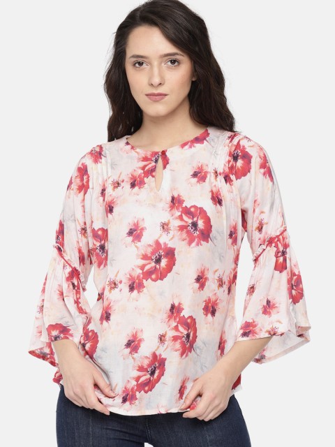 

The Kaftan Company Women Pink Printed Top