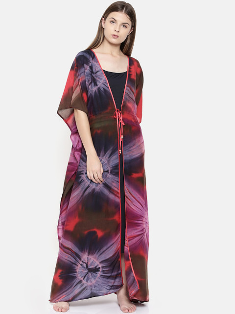 

The Kaftan Company Multicoloured Printed Nightdress, Multi
