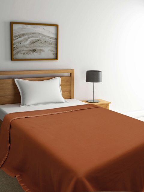 

Raymond Home Rust Brown Solid AC Room 300 GSM Single Bed Blanket