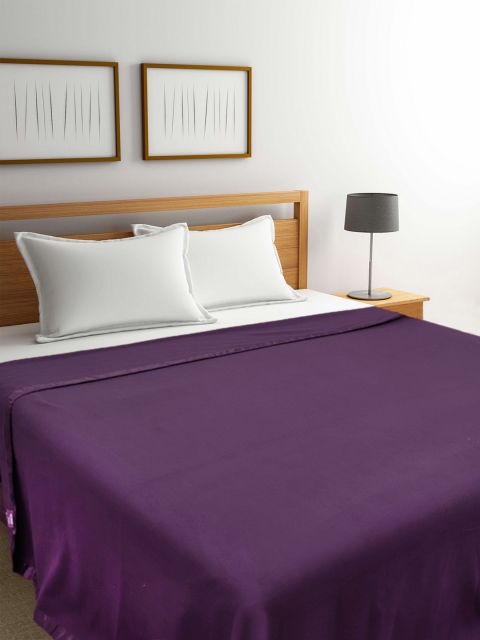 

Raymond Home Purple Solid Mild Winter 300 GSM Double Bed Blanket