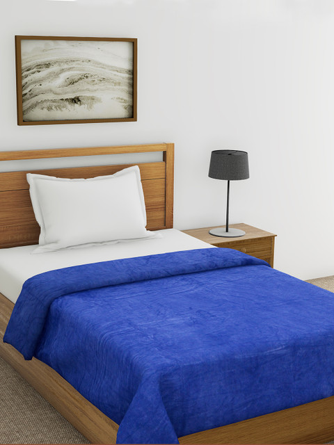 

Raymond Home Navy Blue Solid Mild Winter 300 GSM Single Bed Blanket