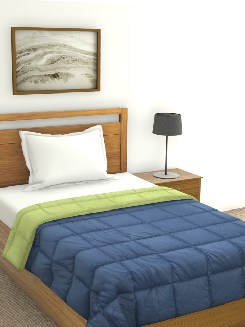 

Raymond Home Blue Solid Mild Winter 110 GSM Single Bed Quilt