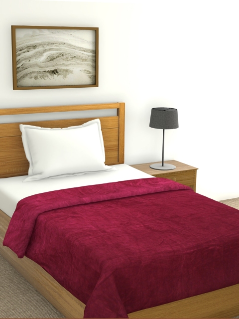 

Raymond Home Maroon Solid Mild Winter 300 GSM Single Bed Blanket