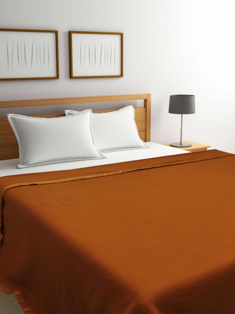 

Raymond Home Rust Brown Solid Mild Winter 300 GSM Double Bed Blanket