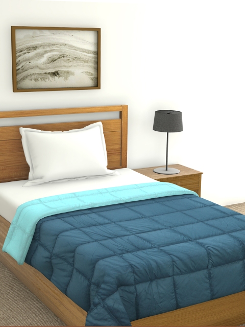 

Raymond Home Blue Solid Mild Winter 210 GSM Single Bed Quilt