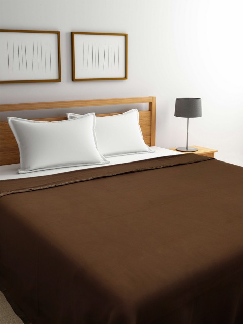 

Raymond Home Brown Solid Mild Winter 300 GSM Double Bed Blanket