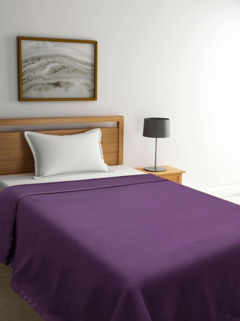 

Raymond Home Purple Solid AC Room 300 GSM Single Bed Blanket