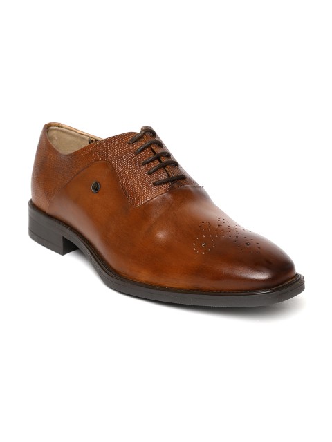 

Van Heusen Men Brown Leather Formal Oxfords