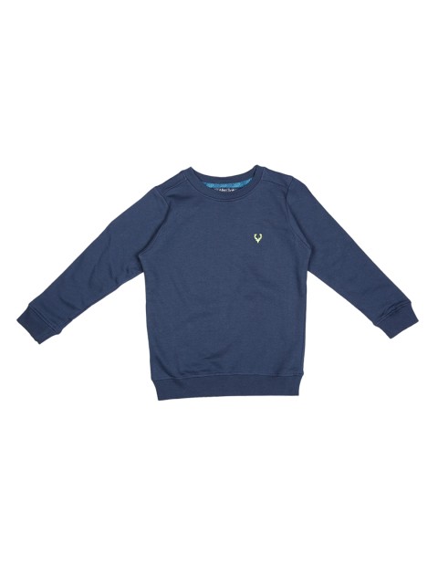 

Allen Solly Junior Boys Navy Blue Solid Sweatshirt