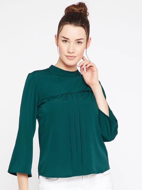 

Marie Claire Women Green Solid Top