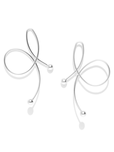 

PRITA Silver-Plated Handcrafted Contemporary Drop Earrings