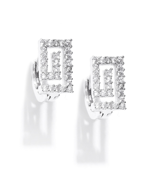 

Priyaasi Silver-Plated Handcrafted CZ Geometric Studs