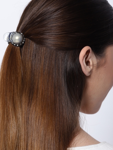 

Priyaasi Grey & Gold-Toned Embellished Hair Grasp