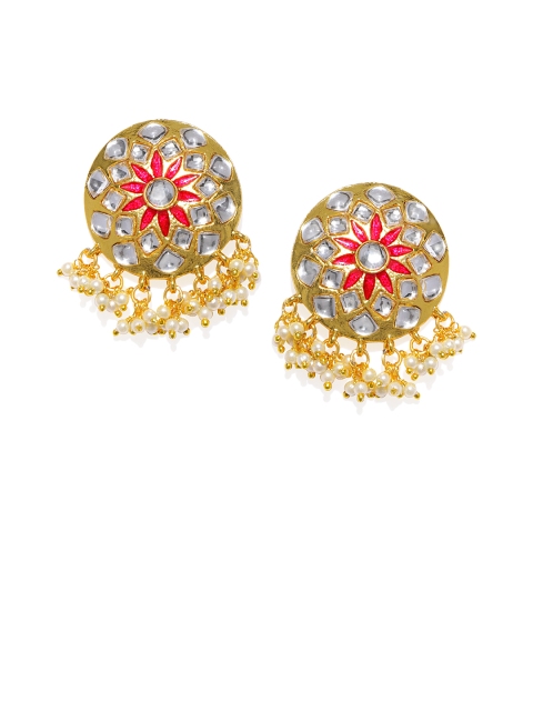 

Zaveri Pearls Gold-Toned Circular Studs