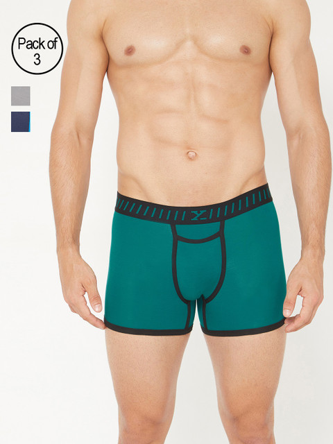 

XYXX Men Pack of 3 Trunks XYTRNK3PCKN305, Blue