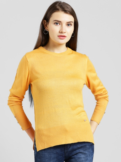 

Taanz Women Orange Solid Pullover