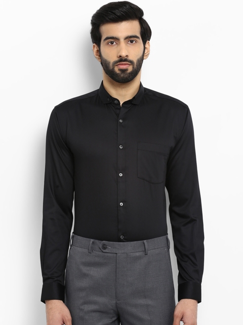 

Park Avenue Men Black Slim Fit Solid Formal Shirt