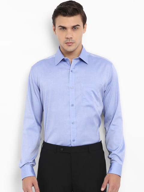 

Park Avenue Men Blue Regular Fit Solid Formal Shirt