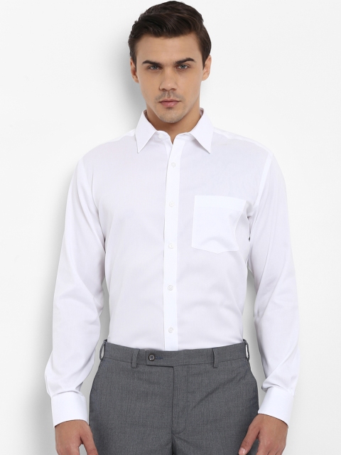 

Park Avenue Men White Regular Fit Solid Formal Shirt